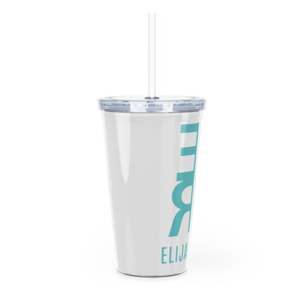 Plastic Tumbler with Straw - Image 3