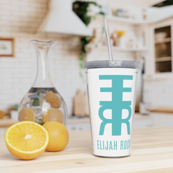 Plastic Tumbler with Straw